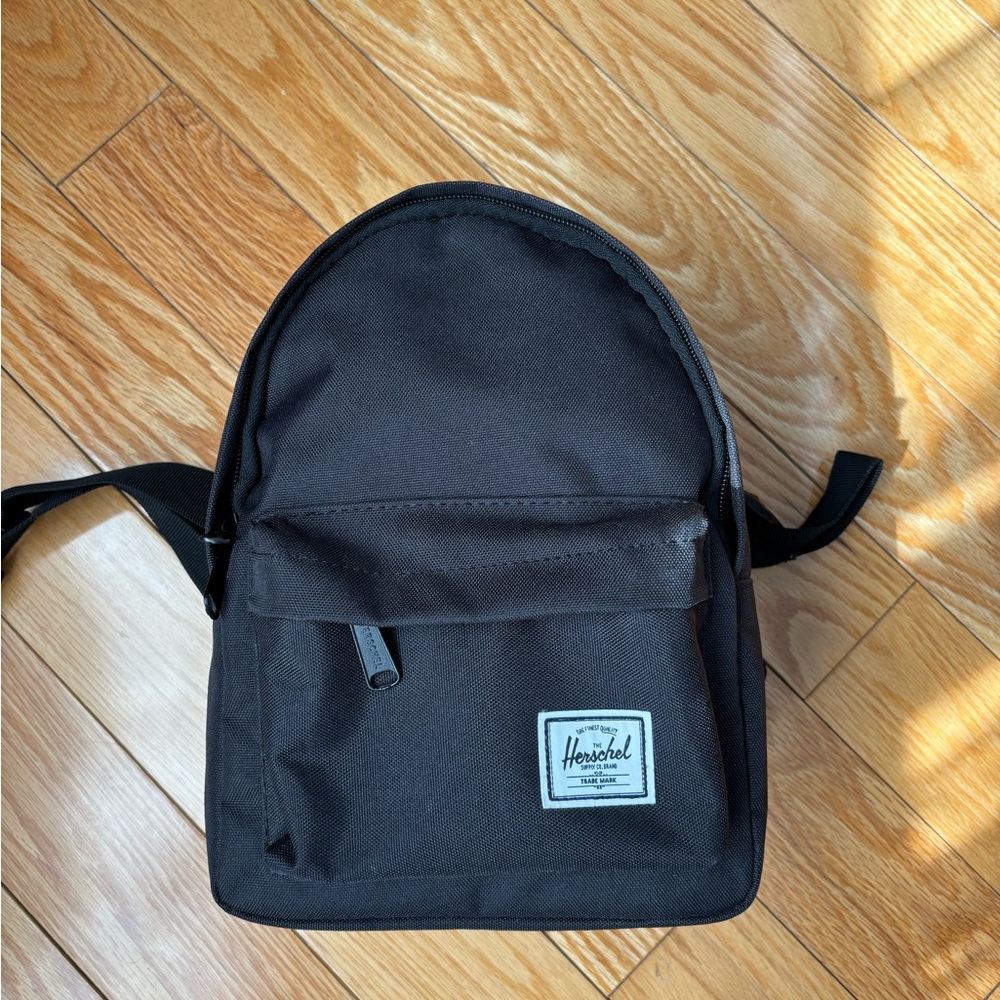 Herschel Supply Company Black Mini Backpack with Front Pocket